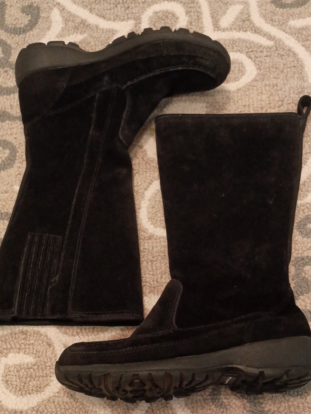 Lands End Lined Suede Boots